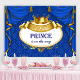 A Wenig Prinz Ist An Der Weg Baby Dusche Hintergrund